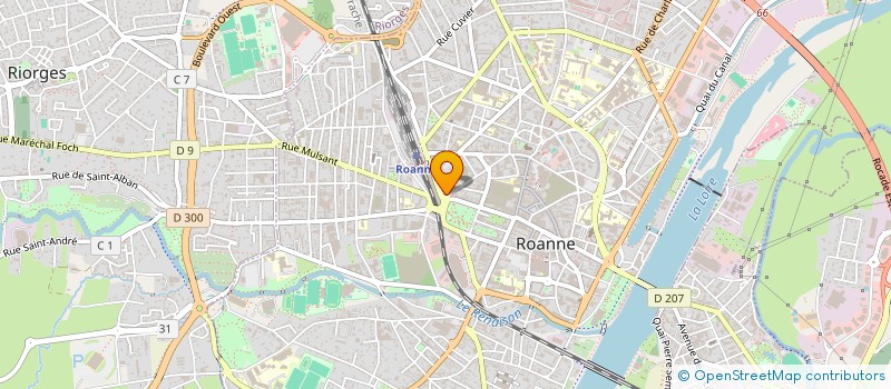 localisation de l'entreprise IMMEUBLE VIVIN  ROANNE