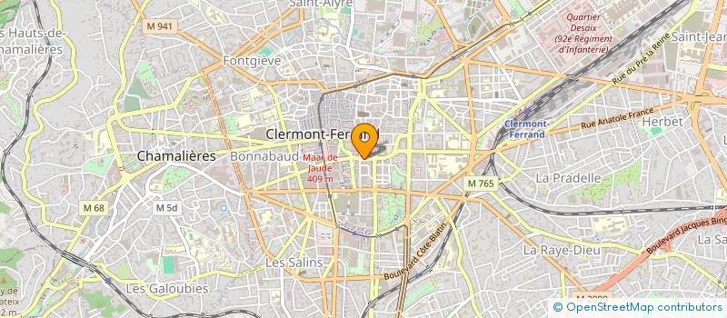 localisation de l'entreprise IMMEUBLES BOUCOMONT ALAIN  CLERMONT FERRAND