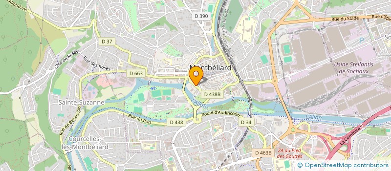 localisation de l'entreprise IMMEUBLES SAUTRE CONSORTS à MONTBELIARD