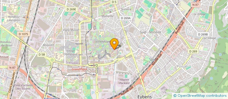 localisation de l'entreprise IMMI EXPRESS à GRENOBLE