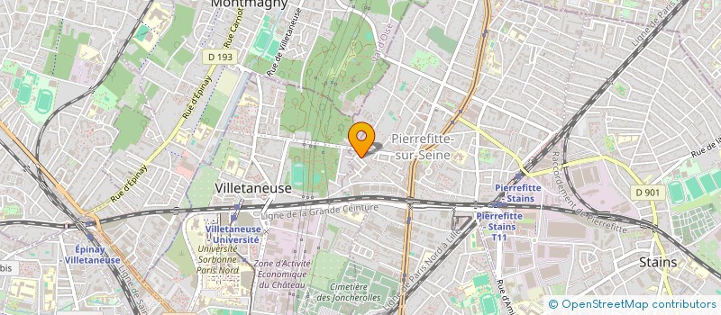 localisation de l'entreprise IMMIGRITUDE à PIERREFITTE-SUR-SEINE
