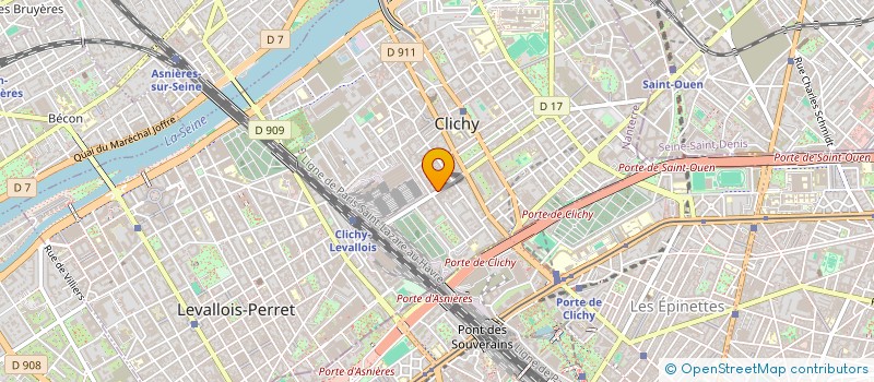 localisation de l'entreprise IMMINVEST à CLICHY