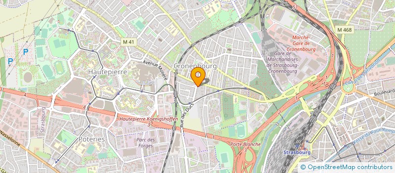 localisation de l'entreprise IMMIUM RIVE GAUCHE LAEMMEL à STRASBOURG