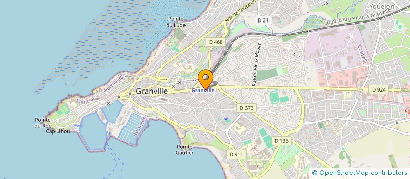 localisation de l'entreprise IMMM 40 42 AV MAL LECLERC  GRANVILLE