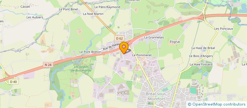 localisation de l'entreprise IMMO 1  BREAL-SOUS-MONTFORT