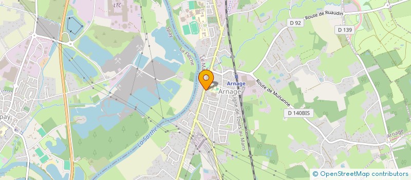 localisation de l'entreprise IMMO 16 à ARNAGE