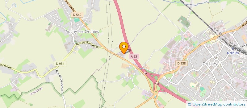 localisation de l'entreprise IMMO 18  ORCHIES