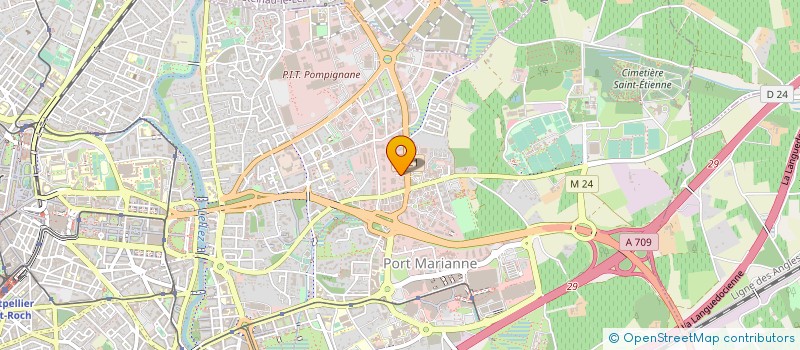 localisation de l'entreprise IMMO 19 à MONTPELLIER