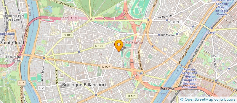 localisation de l'entreprise IMMO 2-4 R PAVILLON à BOULOGNE-BILLANCOURT