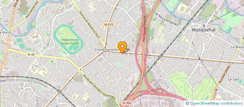 localisation de l'entreprise IMMO 2 V à MARCQ-EN-BARŒUL