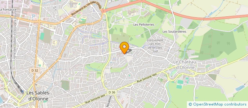 localisation de l'entreprise IMMO 2000 à LES SABLES D'OLONNE