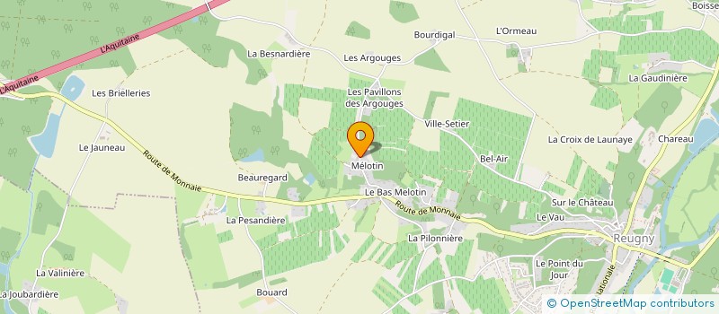 localisation de l'entreprise IMMO 2000 à REUGNY