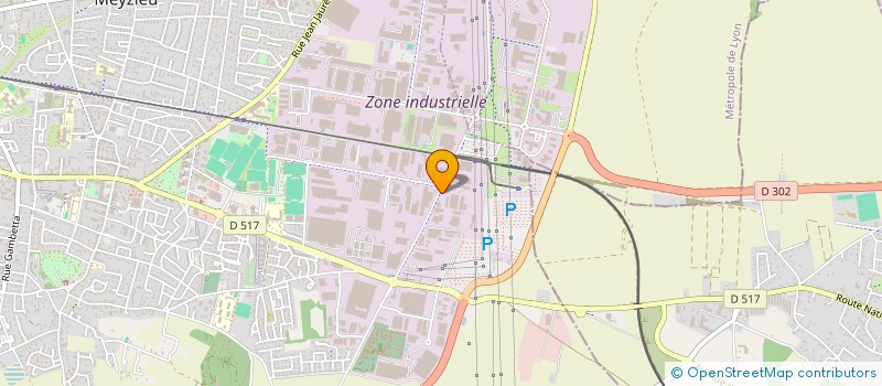 localisation de l'entreprise IMMO 2002  MEYZIEU