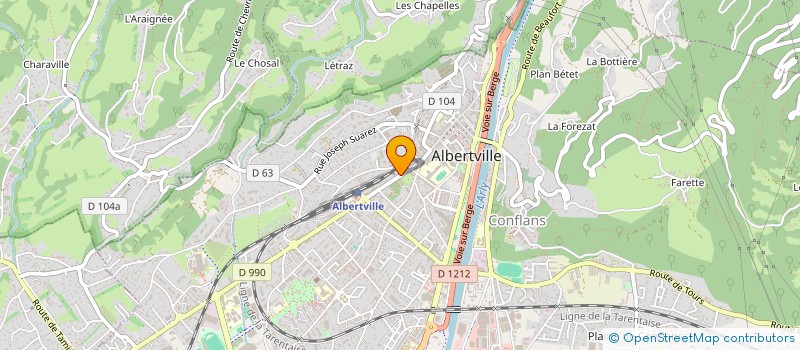 localisation de l'entreprise IMMO 2042  ALBERTVILLE