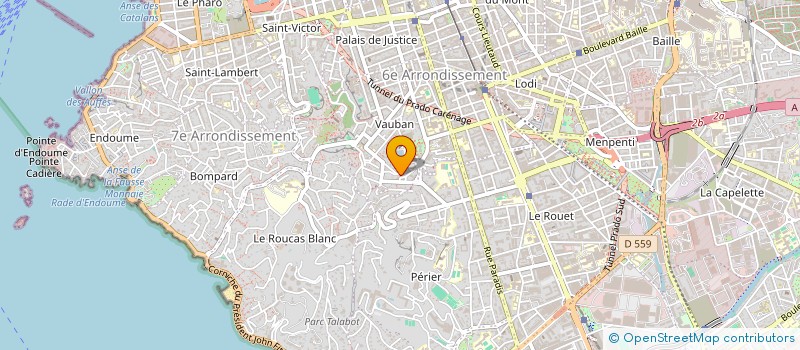 localisation de l'entreprise IMMO 26  MARSEILLE