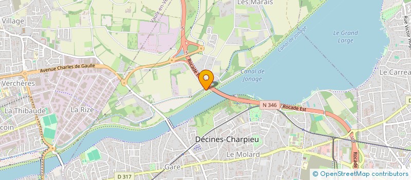 localisation de l'entreprise IMMO 26  DECINES-CHARPIEU