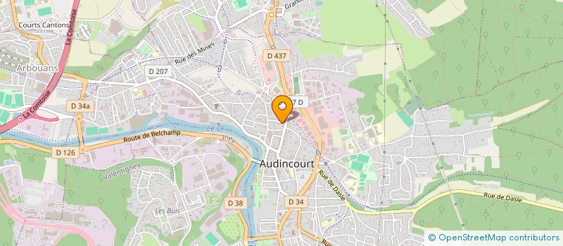 localisation de l'entreprise IMMO'2A  AUDINCOURT