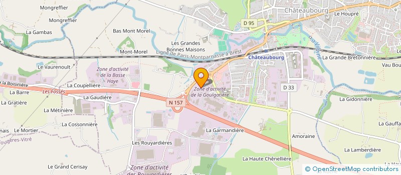 localisation de l'entreprise IMMO 2F  CHATEAUBOURG