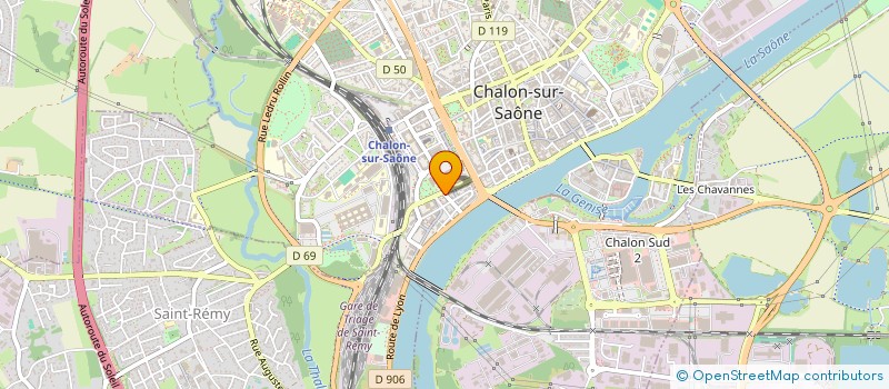 localisation de l'entreprise IMMO 2P à CHALON-SUR-SAONE