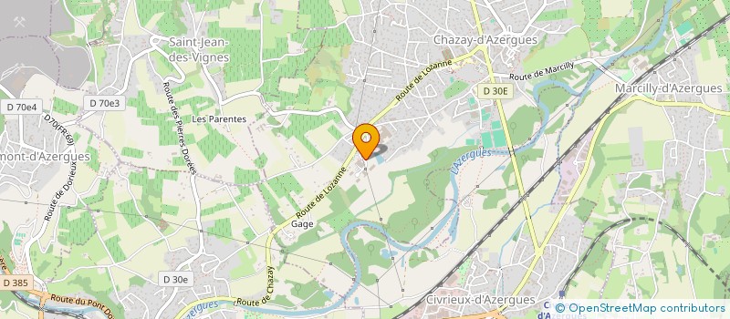 localisation de l'entreprise IMMO 2R  CHAZAY-D'AZERGUES