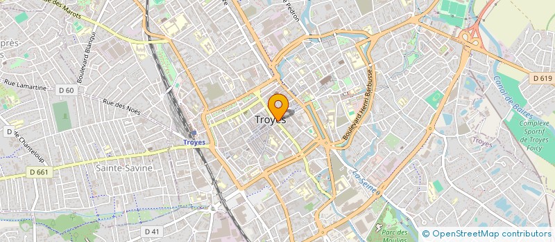 localisation de l'entreprise IMMO 3 FOCH à TROYES