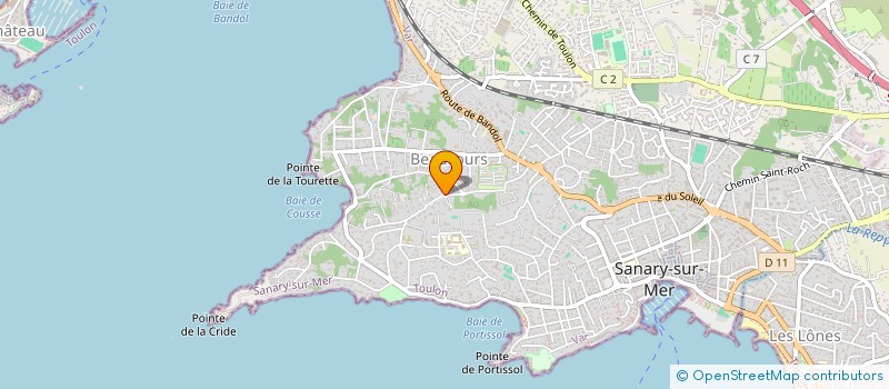 localisation de l'entreprise IMMO 3000 à SANARY-SUR-MER