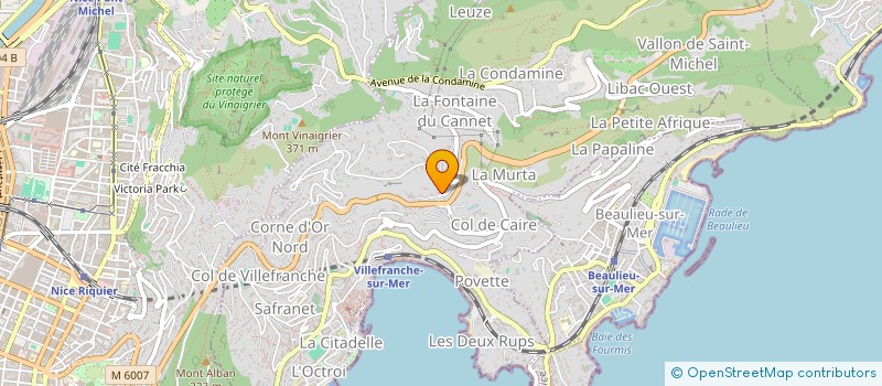 localisation de l'entreprise IMMO 3000 à VILLEFRANCHE-SUR-MER