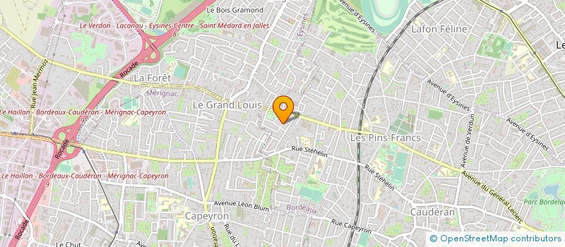 localisation de l'entreprise IMMO 33 à BORDEAUX