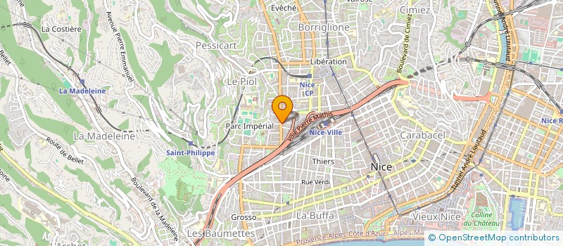 localisation de l'entreprise IMMO 3M à NICE
