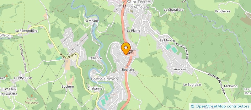 localisation de l'entreprise IMMO 43  SAINT FERREOL D'AUROURE