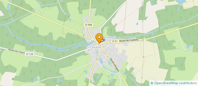 localisation de l'entreprise IMMO 45.3 CERDON  CERDON