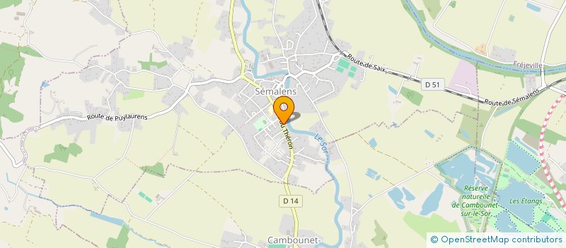 localisation de l'entreprise IMMO 4F  SEMALENS