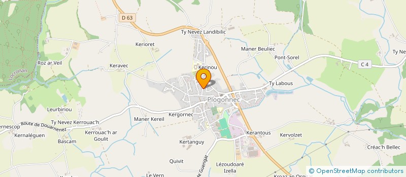 localisation de l'entreprise IMMO 4G  PLOGONNEC