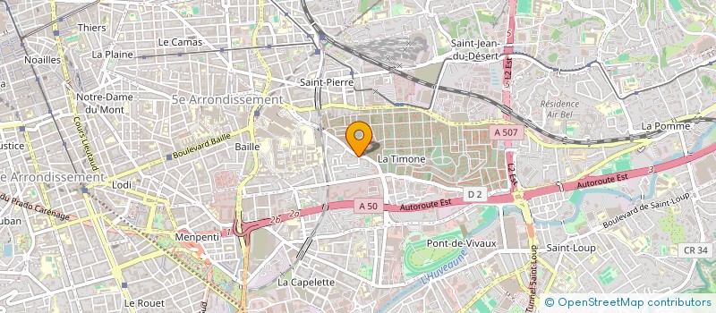 localisation de l'entreprise IMMO 5 à MARSEILLE