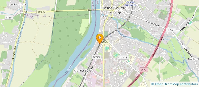 localisation de l'entreprise IMMO 5 à COSNE-COURS-SUR-LOIRE