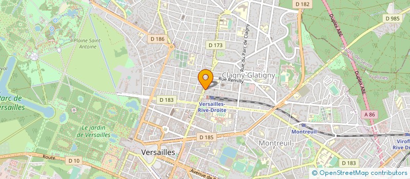 localisation de l'entreprise IMMO 50 AV MAL FOCH VERSAILLES à VERSAILLES