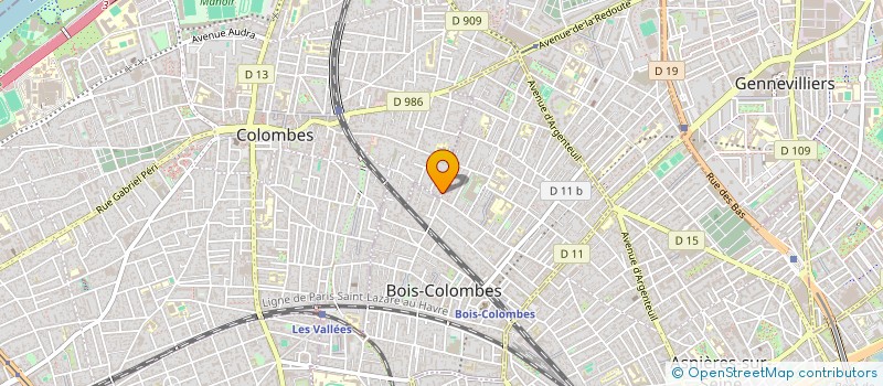 localisation de l'entreprise IMMO-5D à COLOMBES