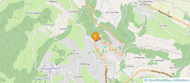 localisation de l'entreprise IMMO 74 PARTNERS  COMBLOUX