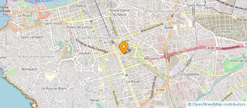 localisation de l'entreprise IMMO 8 GESTION à MARSEILLE 6EME