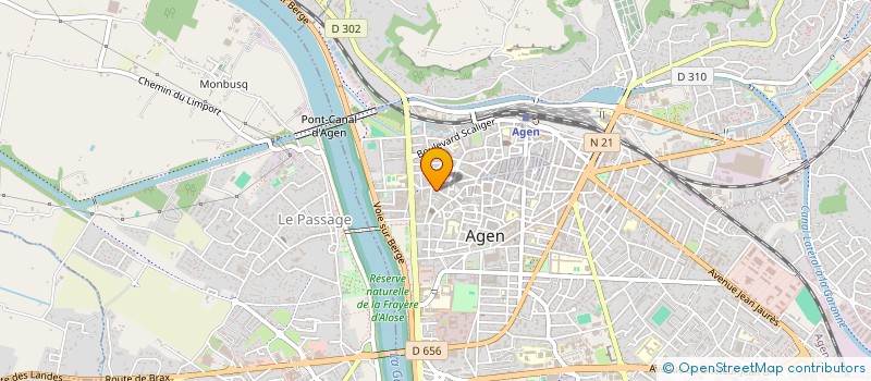 localisation de l'entreprise IMMO+  AGEN