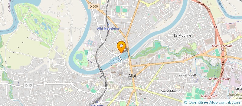 localisation de l'entreprise IMMO 9 à ALBI