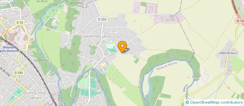 localisation de l'entreprise IMMO 91 MIRADA  VARENNES-JARCY