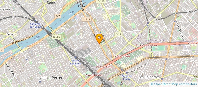 localisation de l'entreprise IMMO 92 à CLICHY