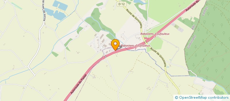 localisation de l'entreprise IMMO +  GIROUSSENS