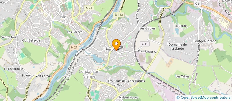 localisation de l'entreprise IMMO 93  CONDAT-SUR-VIENNE