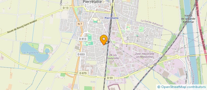 localisation de l'entreprise IMMO+  PIERRELATTE