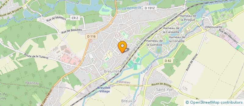 localisation de l'entreprise IMMO A.J.M  BREUILLET