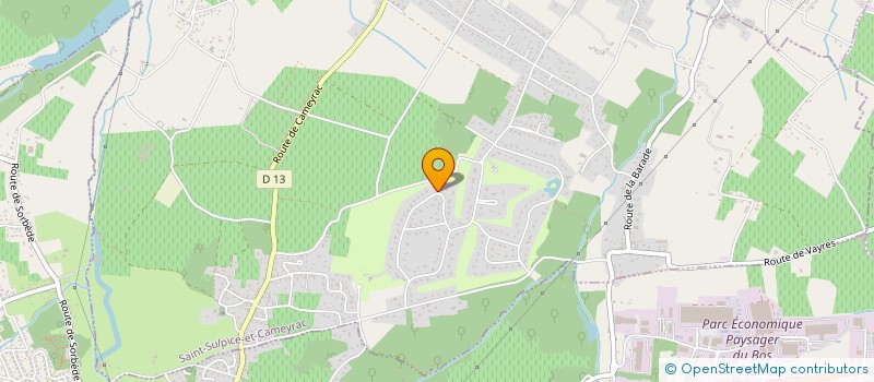 localisation de l'entreprise IMMO ACLG  SAINT-SULPICE-ET-CAMEYRAC