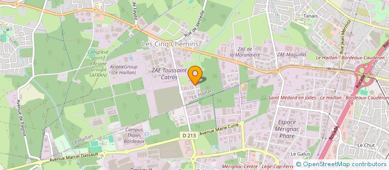 localisation de l'entreprise IMMO AD  LE HAILLAN