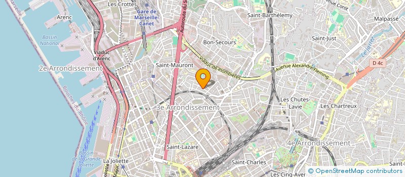 localisation de l'entreprise IMMO AKMEL 13 à MARSEILLE